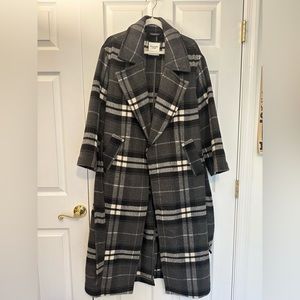 Abercrombie Wool-Blend Belted Blanket Coat, NWOT, Size Small